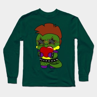 fnaf security breach monty valentine chibi Long Sleeve T-Shirt